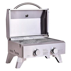 Giantex Propane Tabletop Gas Grill Stainless Steel Two-Burner BBQ