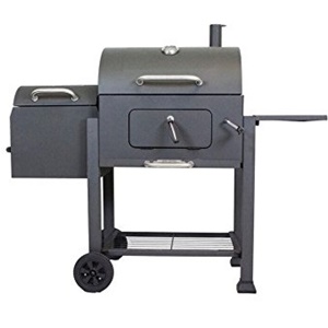 Landmann 560202 Vista Barbecue Grill with Offset Smoker Box, Black